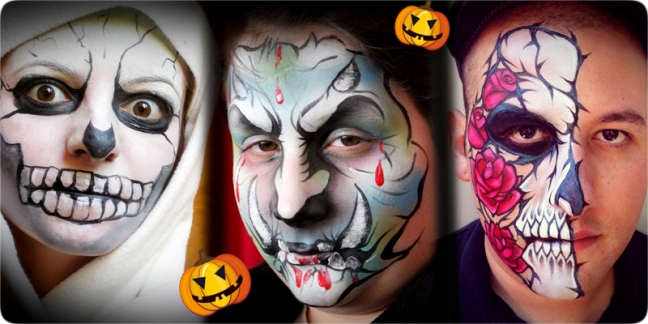 day of the dead face paint ideas for men