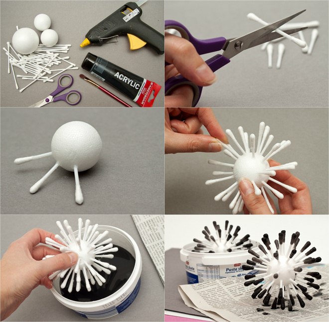 christmas ideas using styrofoam balls