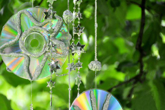 Wind Chime, out of old DVD/CDs…