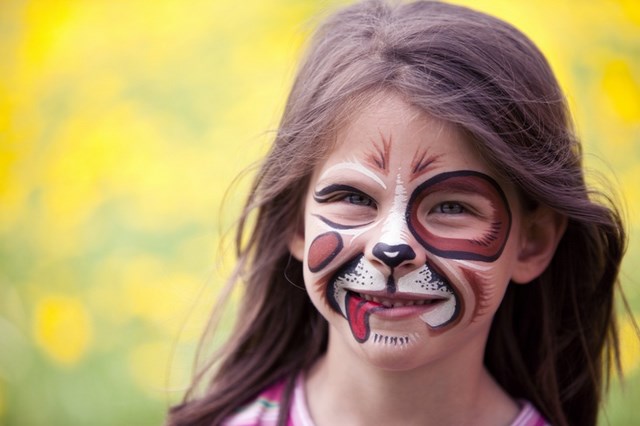 Vampire face paint: Halloween face painting ideas for kids