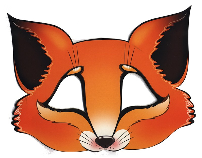 fox mask template for children