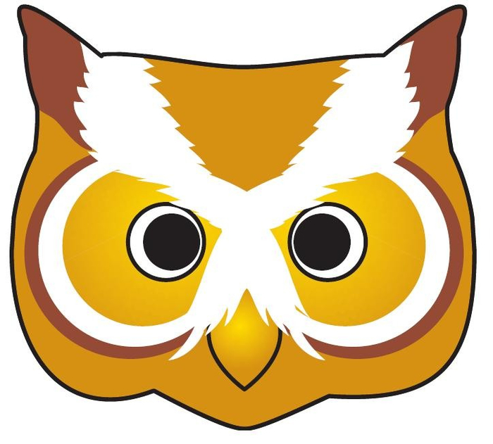 owl mask template printable