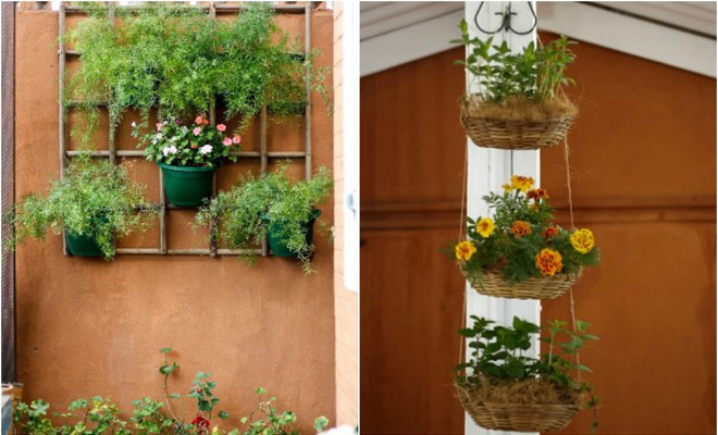 VERTICAL GARDEN with 2 pallets, DIY for balcony 