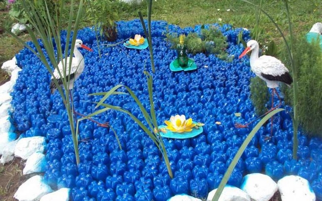 Bottles of Water Bag • Recyclart  Plastic bottle decoration, Diy