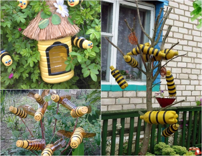 Plastic Bottles Craft Ideas for Garden: Creative DIY decorations