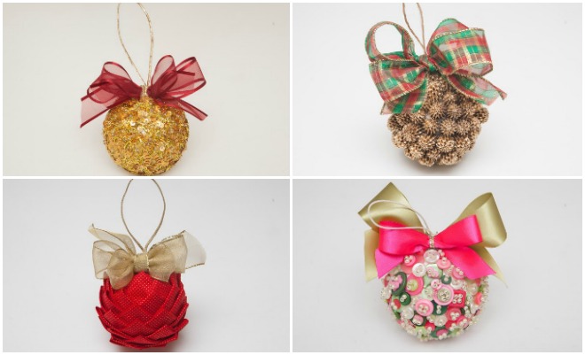 Beaded styrofoam clearance ornaments