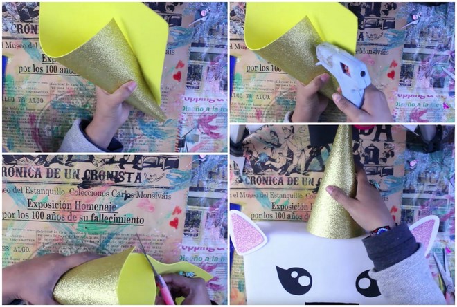 unicorn valentines day box idea diy school idea