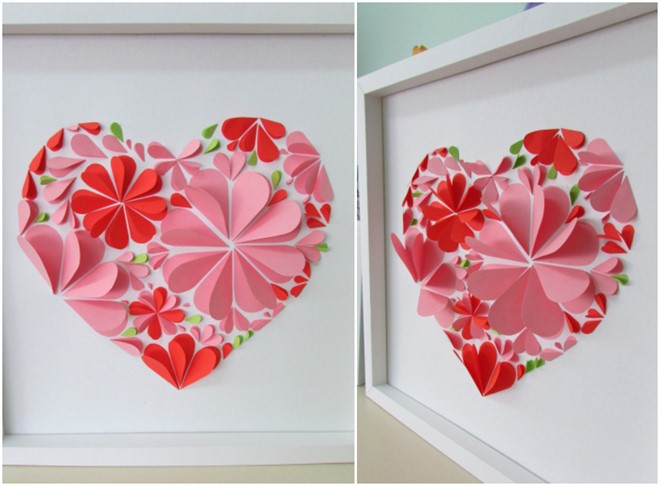 How To Make 3d Flower Paper Artwork Easy Craft Idea For