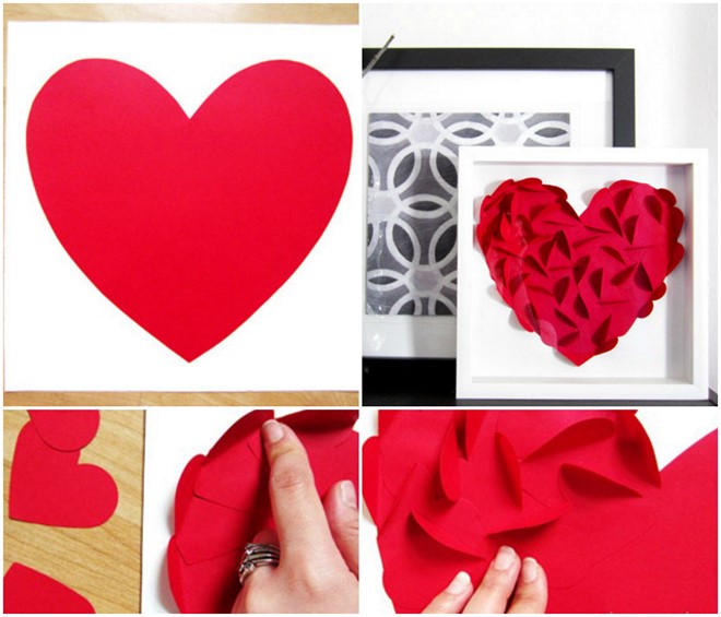 Paper Crafts DIY - 3D Paper Hearts How To 