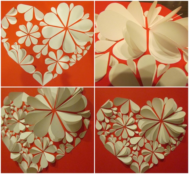 How to make 3D flower paper artwork - Easy craft idea for kids and adults!