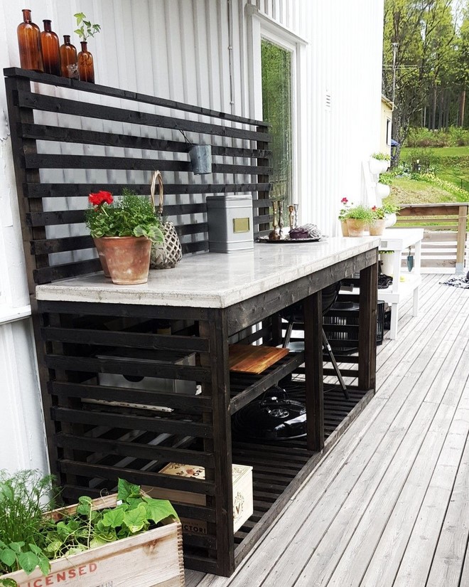 DIY Outdoor Kitchen Countertop Options