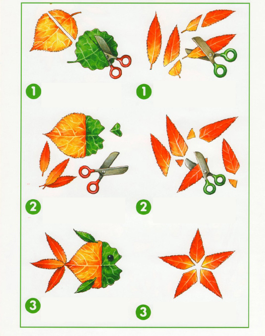 dry leaf art for kids